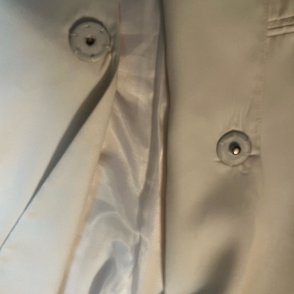 Audrey 3+1 Cream Blazer 3/4 ruched sleeve 1 button Sz S Women - Picture 10 of 12